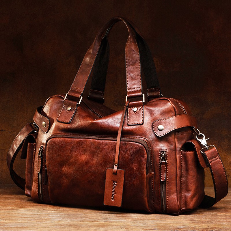Canvas Backpack Casual - Vintage bitkisel tabaklanmış deri silgi erkek