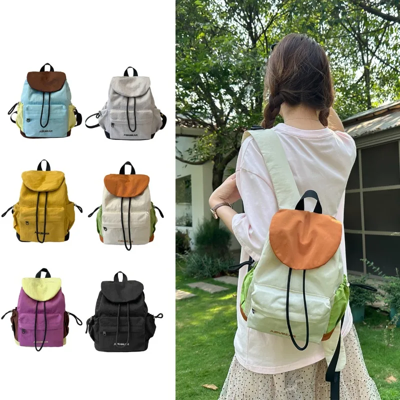 Fashion Backpack Women - Açık hava modası, büzgülü sırt çantası,