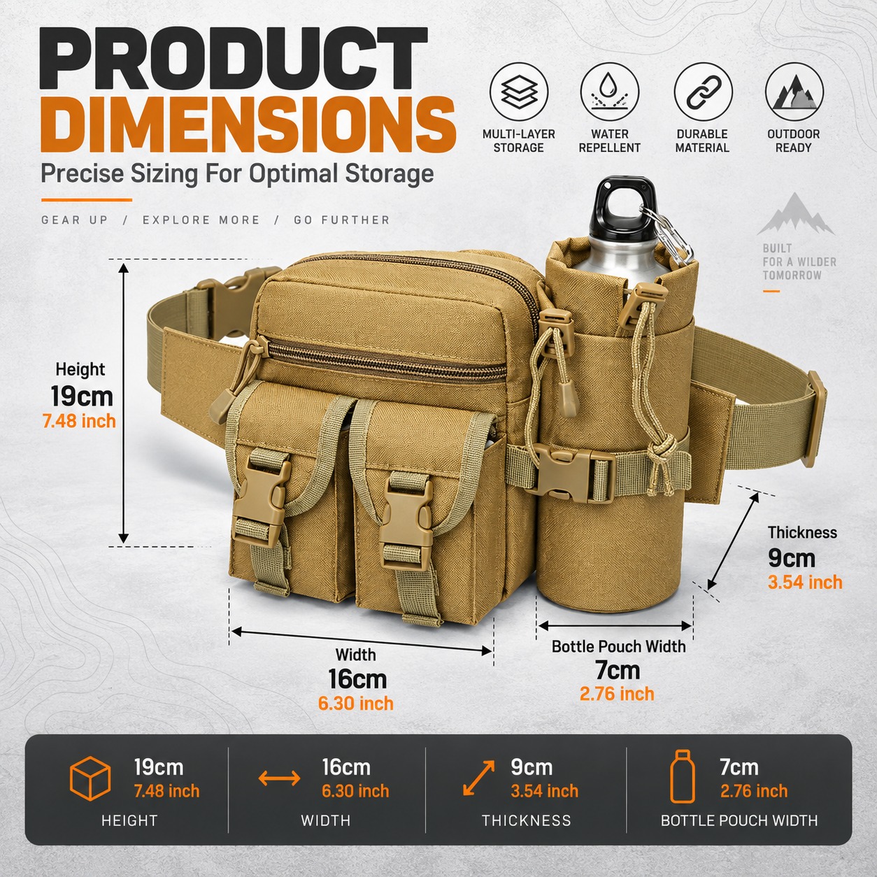 Çok Fonksiyonlu Taktik Bel Çan - Hiking Backpack Waterproof incelemesi ve fiyatı