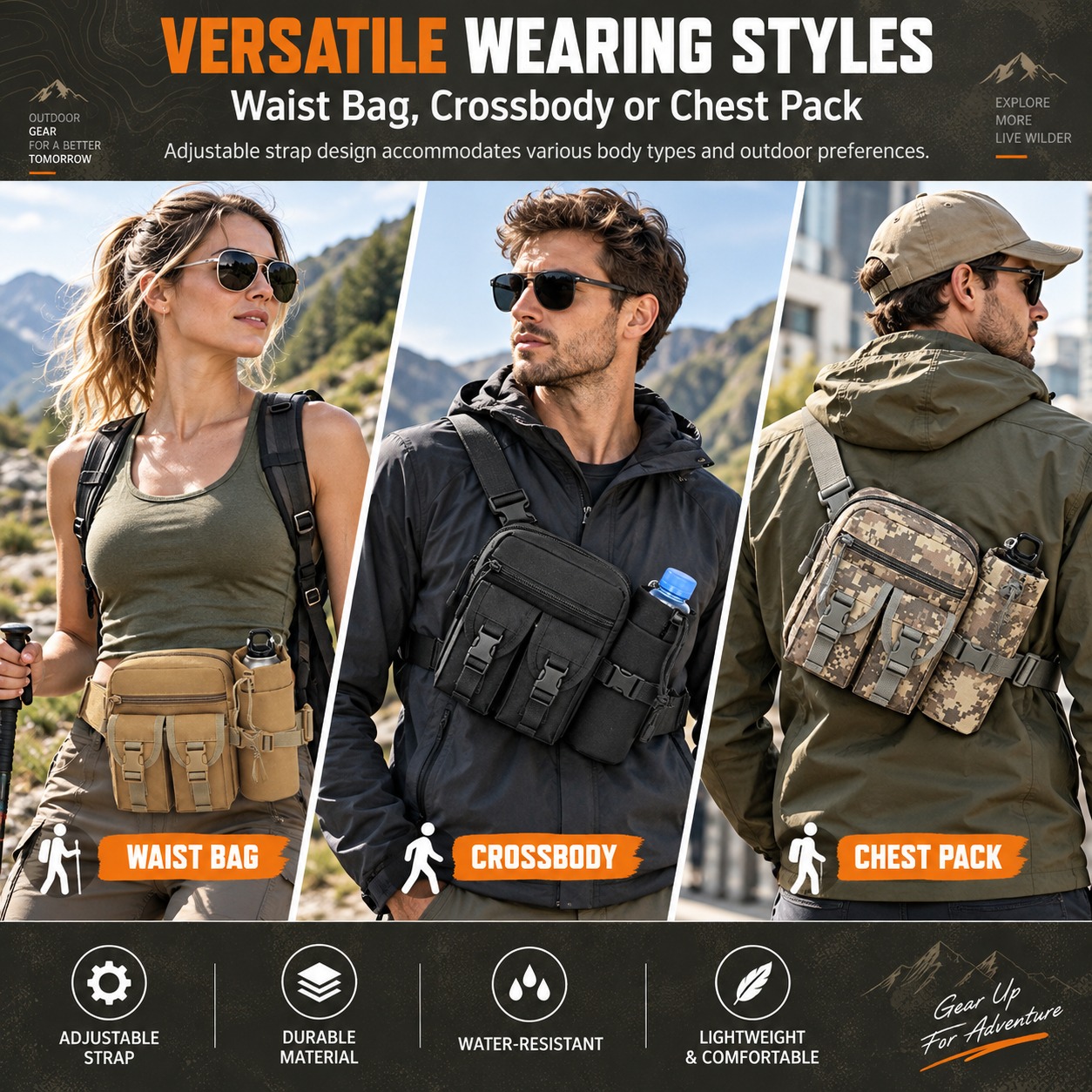 Çok Fonksiyonlu Taktik Bel Çan - Hiking Backpack Waterproof incelemesi ve fiyatı